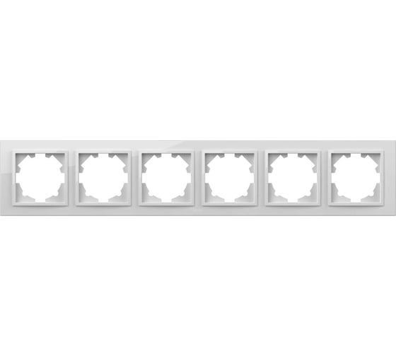 Изображение товара Рамка Elbi Zena Белоснежный 6-я 500-015600-252