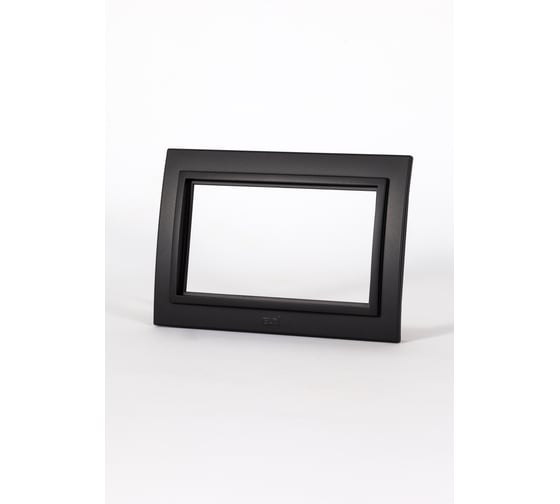 Изображение товара Рамка Elbi Zena Черный Матовый для 2-й розетки с заземлением 608-014800-907