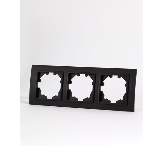 Изображение товара Рамка Elbi Zena Черный Матовый 3-я 500-014800-227