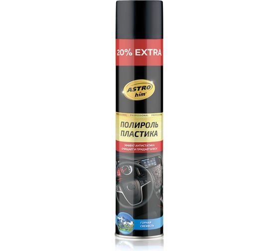 Изображение товара Полироль пластика Astrohim горная свежесть, аэрозоль, 1л AC2352