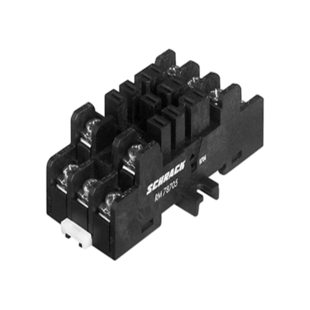 Изображение товара Гнездо с винтовыми клеммами Schrack Technik RM78705 на DIN-рейку