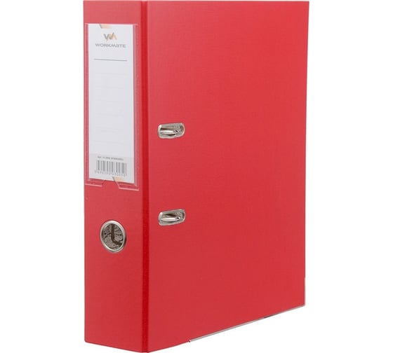 Изображение товара Папка-регистратор WORKMATE 75 мм, ПВХ, красная, с металлической окантовкой 14-2846