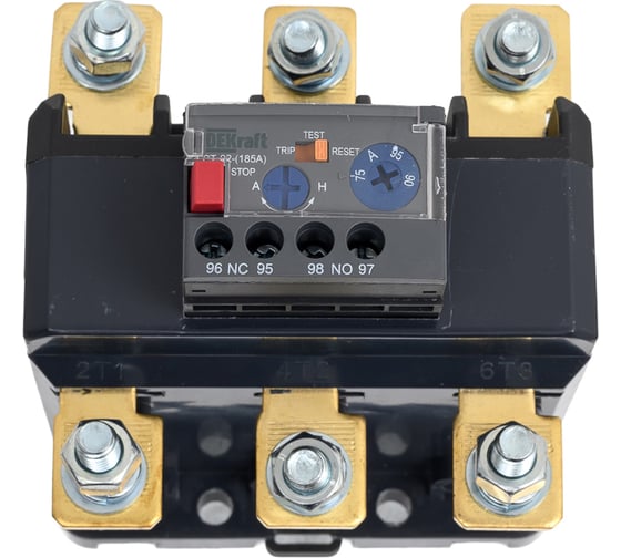 Изображение товара Реле тепловое для контакторов 120А-185А DEKraft 75А-95А РТ-02 23503DEK