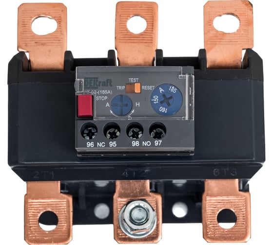 Изображение товара Реле тепловое для контакторов 120А-185А DEKraft 150А-185А РТ-02 23508DEK