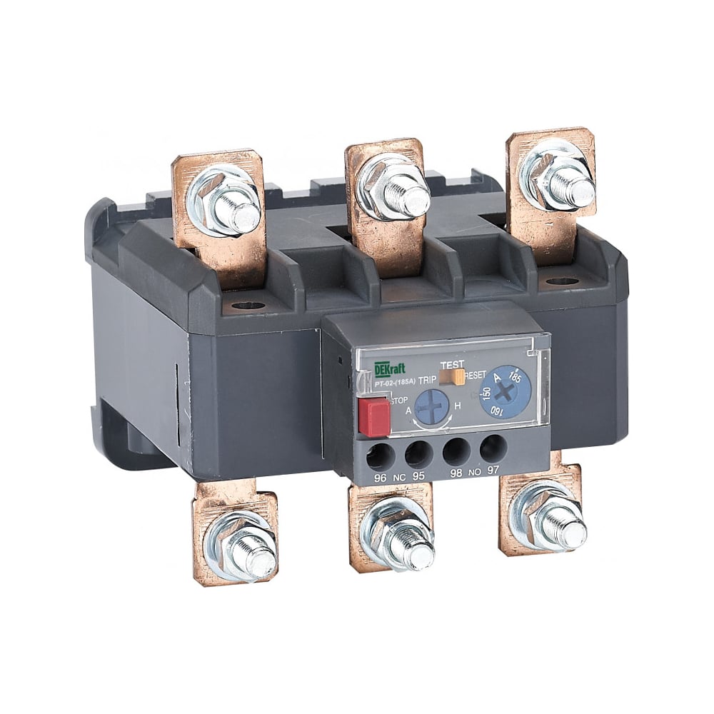 Изображение товара Реле тепловое для контакторов DEKraft 120А-150А РТ-02 23506