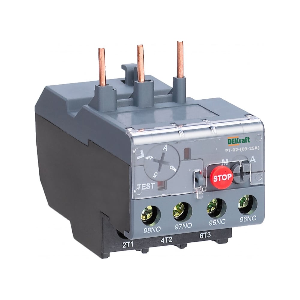 Изображение товара Реле тепловое DEKraft РТ-02 0.63А автоматическая защита электросистем