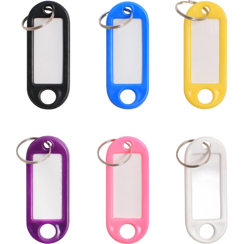 Изображение товара Бирка для ключей Аллюр 6 шт. пластиковая крепкая для идентификации