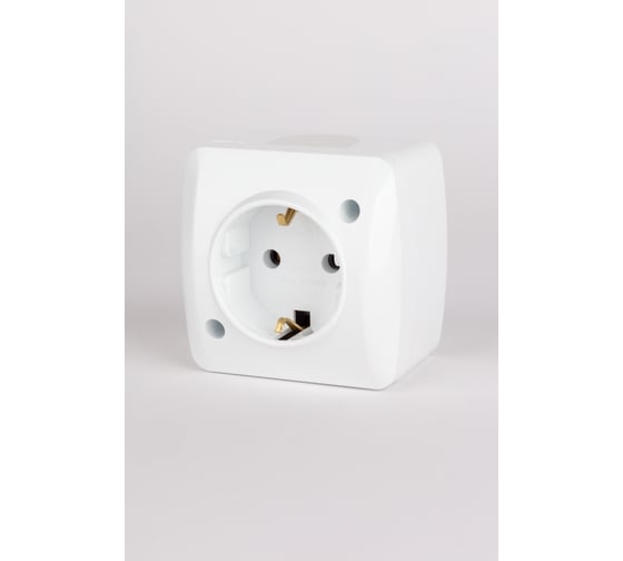 Изображение товара Розетка Elbi Alsu 7 белый с заземлением 504-010200-217