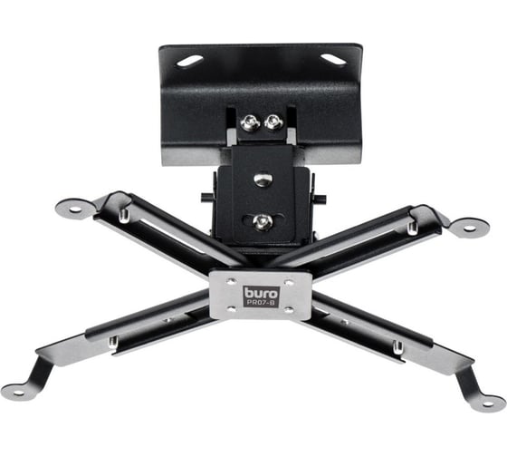 Изображение товара Кронштейн для проектора BURO PR07-B черный, потолочный, поворот и наклон, макс.12 кг 1174975