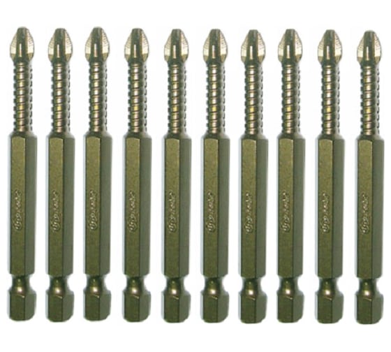 Изображение товара Биты торсионные антислип (10 шт; PH2; 50 мм) SKRAB 43806