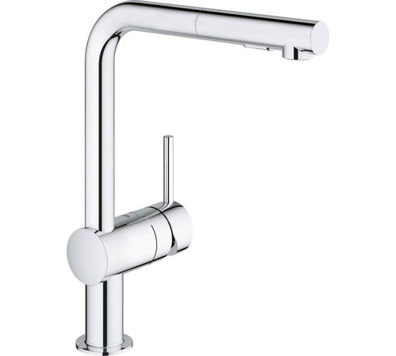 Изображение товара Однорычажной смеситель для мойки Grohe Minta L-излив с выдвижным изливом с аэратором 30274000
