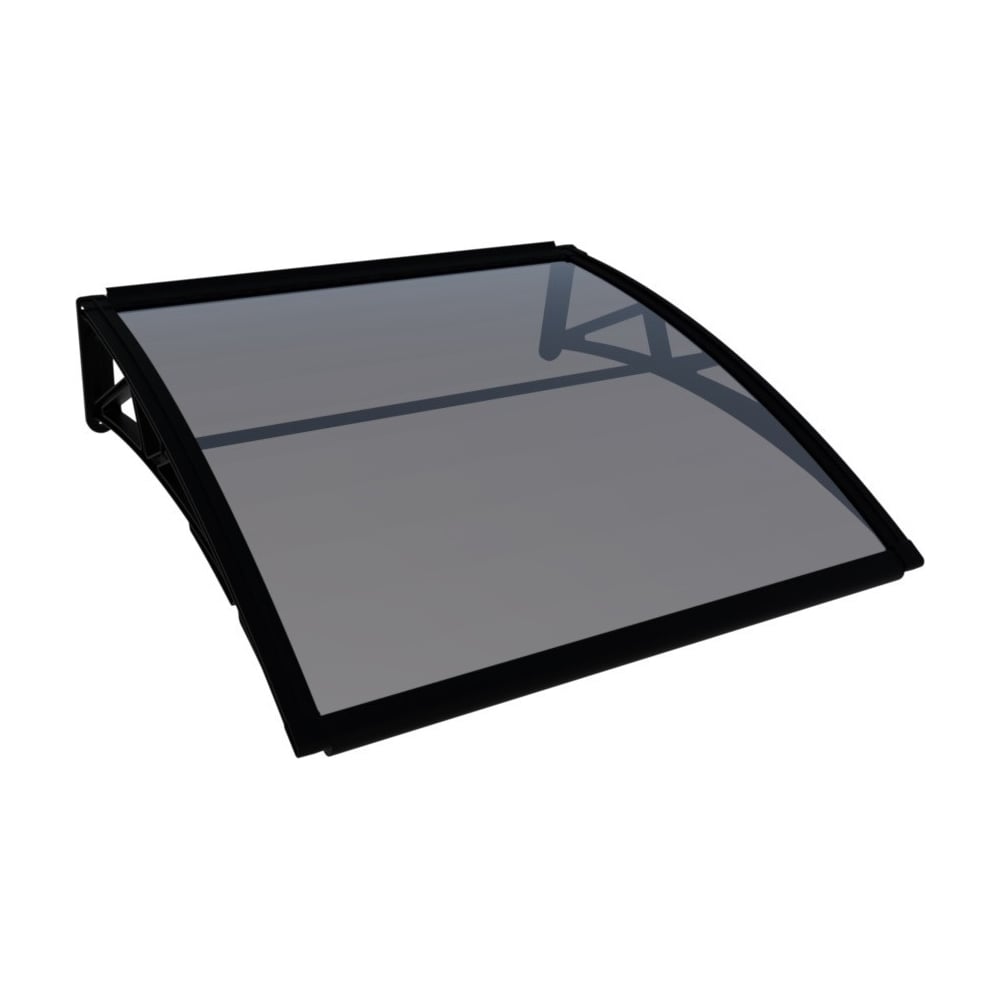 Изображение товара Козырек защитный ВПМ усиленный профиль черный из поликарбоната