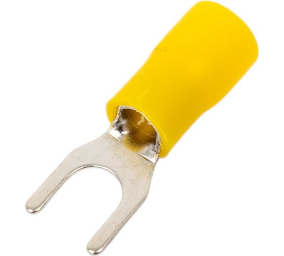 Изображение товара Вилочный изолированный наконечник REXANT 5.3 мм 4-6 мм2 желтый 100 шт 08-0152