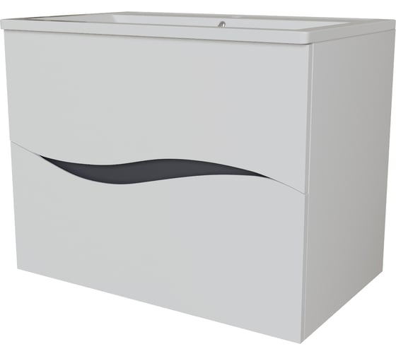 Изображение товара Подвесная тумба для ванной MIXLINE "Лайф-70" под раковину Марго-70, ПВХ 553032