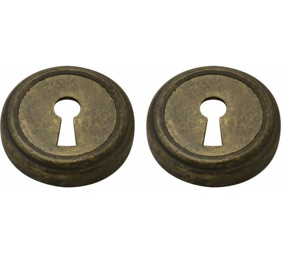 Изображение товара Накладка под ключ НОРА-М НБ J застаренная бронза В 7519