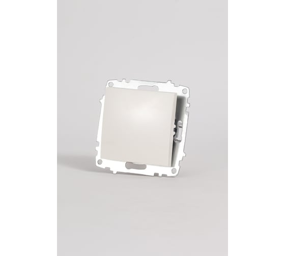 Изображение товара Выключатель одноклавишный Elbi Zena Vega белый M+K 609-010200-200
