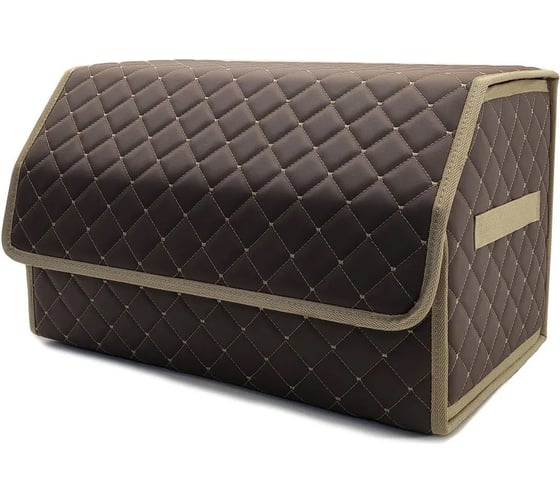 Изображение товара Органайзер для авто DEFLY 50*29*29 коричневый/бежевая отстрочка OA50-8-6