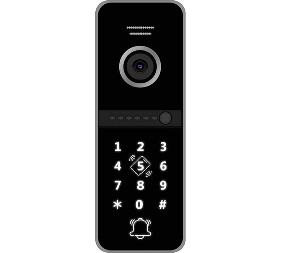 Изображение товара Вызывная панель для видеодомофона со считывателем и клавиатурой Novicam FANTASY MRK FHD BLACK 4892