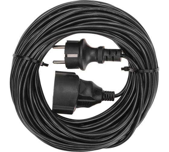 Изображение товара Удлинитель-шнур PROconnect ПВС 3x0,75мм², 20м, с заземлением, 6А, 1300Вт, IP20, черный 13-4910
