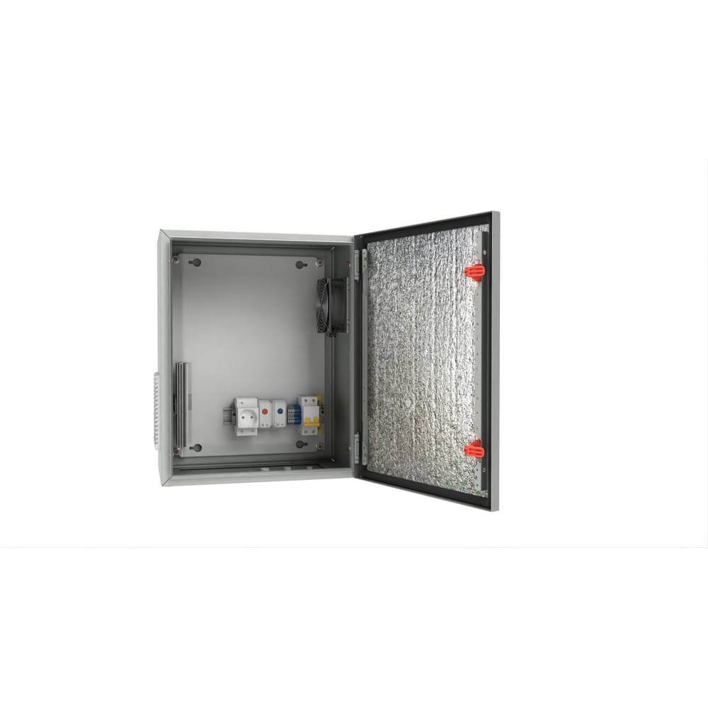 Изображение товара Уличный термошкаф с обогревом и вентиляцией АМАДОН внешние габариты, мм: Ш400 х В500 х Г250 ТШВ132-405025-ST