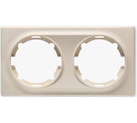 Изображение товара Комплект OneKeyElectro Рамка двойная, цвет бежевый (7шт.) 7702227