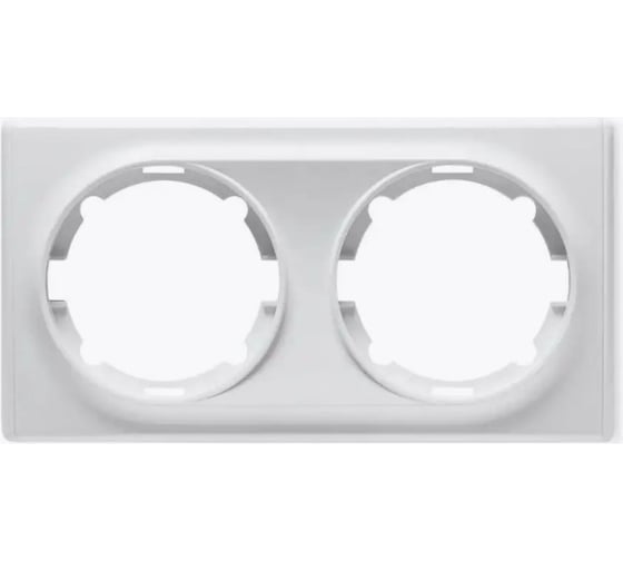Изображение товара Комплект OneKeyElectro Рамка двойная, цвет белый (10шт.) 7702232