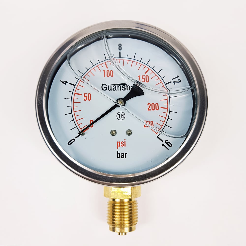 Изображение товара Манометр виброустойчивый АРКАИМ YN100Z 16 бар 100 мм G 1/2" глицериновый
