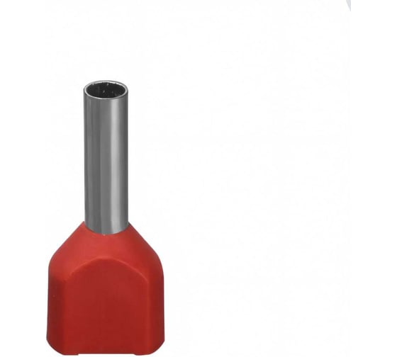 Изображение товара Наконечник Navigator 61 039 NET-E2-1.0-8-B50 НШВИ2, красный 2 провода  50шт/упак  61039