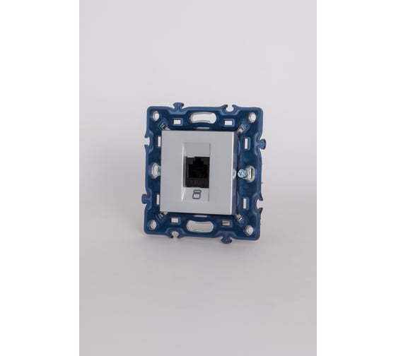 Изображение товара Компьютерная розетка Elbi Moda Vox Mex.(CAT 6) серый металлик 611-041032-247