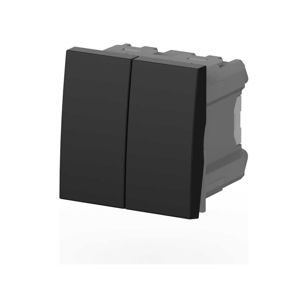 Изображение товара 2-клавишный выключатель Elbi Moda Vox M+K vantablack 611-044832-202