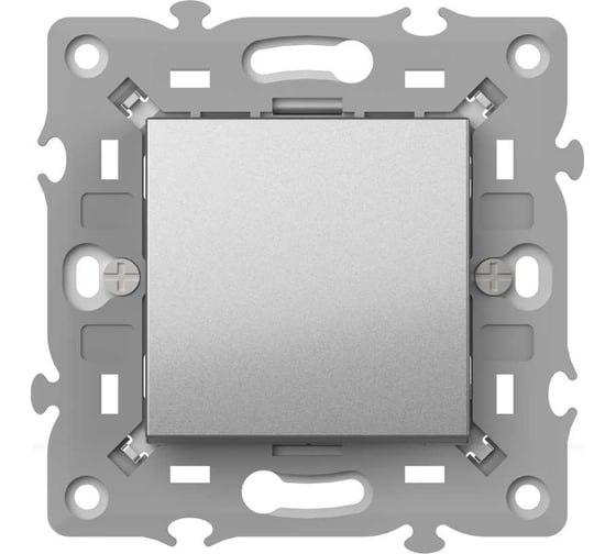 Изображение товара Выключатель Elbi Moda Vox M+K серый металлик 611-041031-200