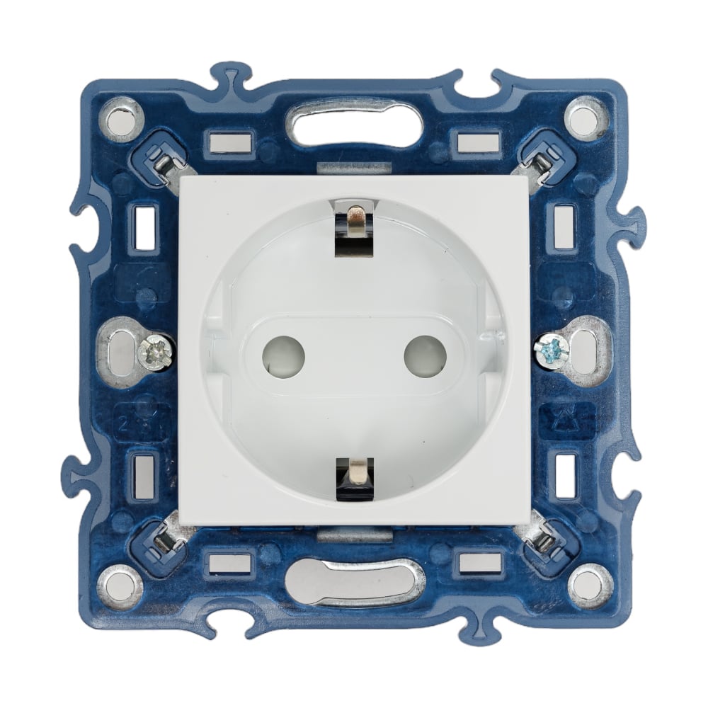 Изображение товара Розетка Elbi Moda Vox M+K с защитой от детей, белая, 16А, 250В