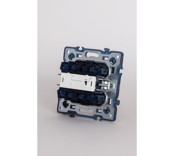 Изображение товара 2-клавишный выключатель с подсветкой Elbi Moda Vox M+K vantablack 611-044832-203