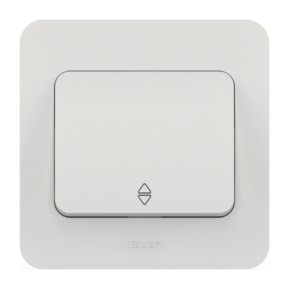Изображение товара 1-клавишный проходной выключатель Elbi Jazz Матовый белый M+K 607-016200-209