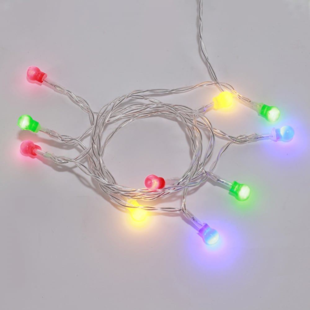 Купить Светодиодная гирлянда neon-night шарики 1.5м, 10led, цвет свечения мультиколор, 2хаа 303-092
