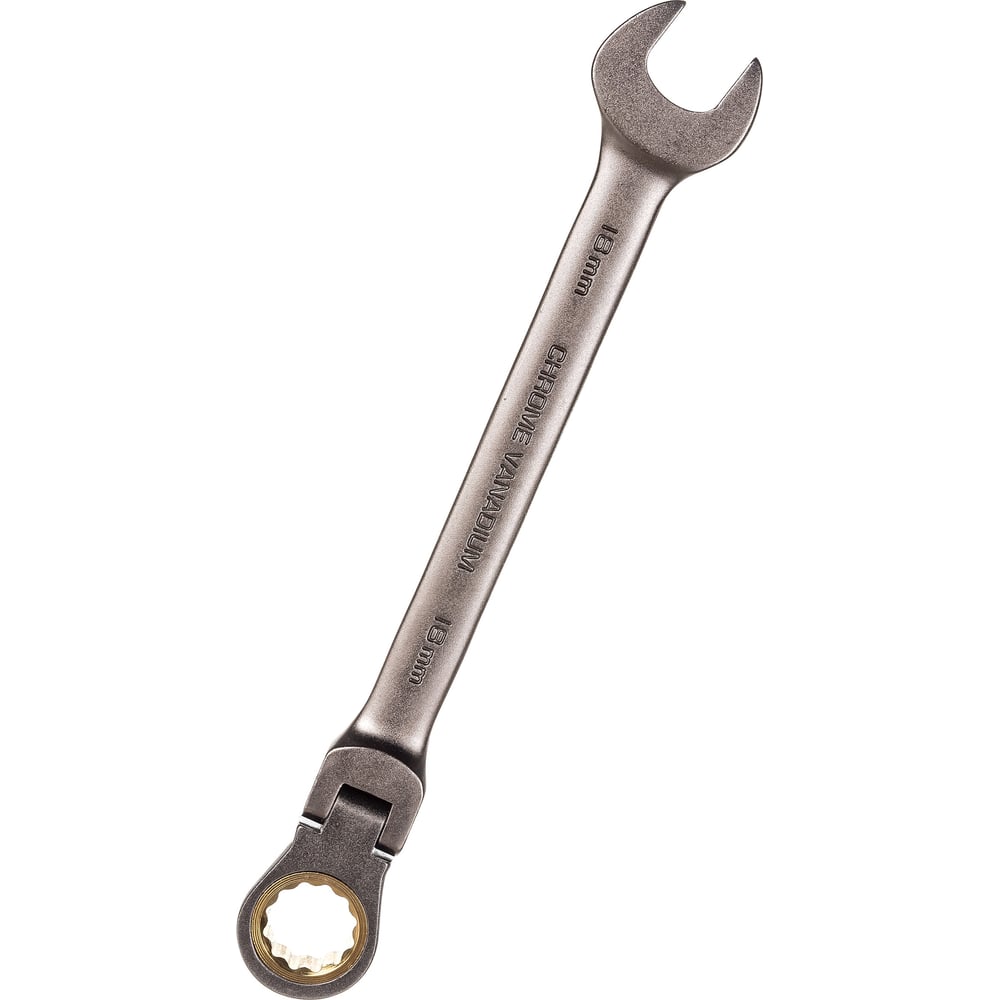 Ключ с трещоткой skrab 18мм шарнирный 44388 - фото 1