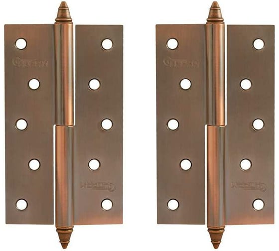 Изображение товара Петля НОРА-М 610-5" AC мед.покр. левая 2,5 мм №2 10615