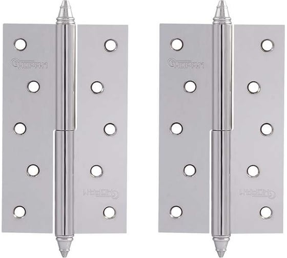 Изображение товара Петля НОРА-М 610-5" CР хром.покр. левая 2,5 мм №2 10625