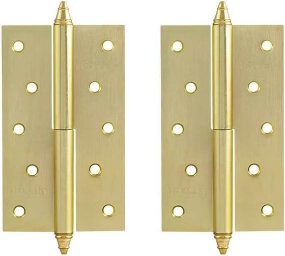 Изображение товара Петля НОРА-М 610-5" SВ мат.латун.покр. правая 2,5 мм №2 10622