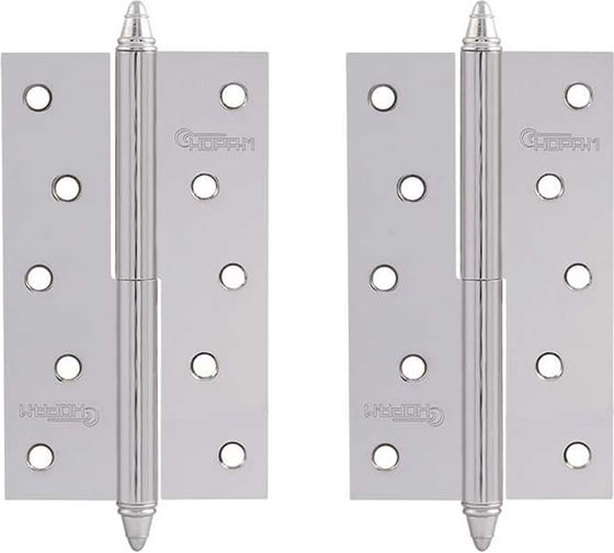 Изображение товара Петля НОРА-М 610-5" CР хром.покр. правая 2,5 мм №2 10623