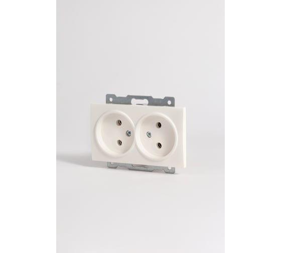 Изображение товара Розетка 2-я Elbi Zena Vega белый без заземления M+K 609-010200-908