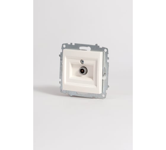 Изображение товара Розетка для TV с экраном (кoнцевая) Elbi Zena Vega белый M+K 609-010200-273