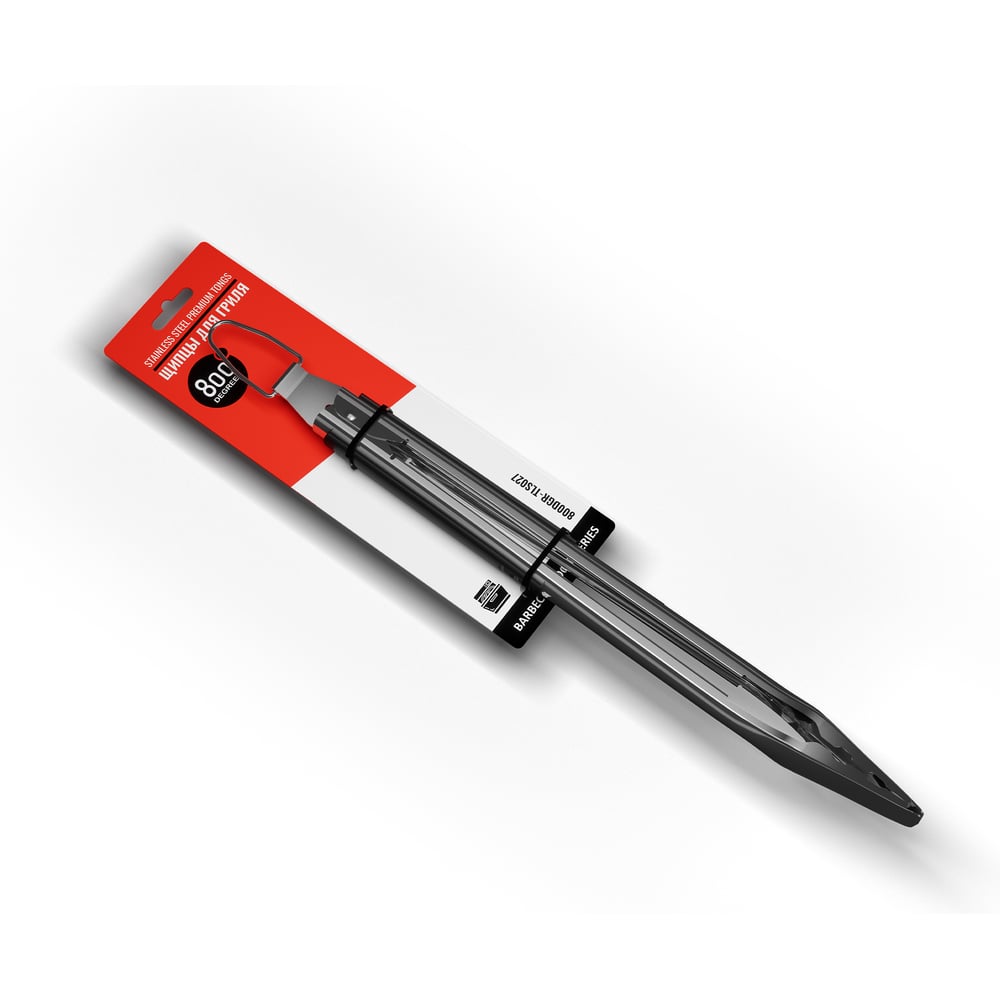 Изображение товара Щипцы для гриля с фиксатором 800 Degrees Red Line нержавеющая сталь