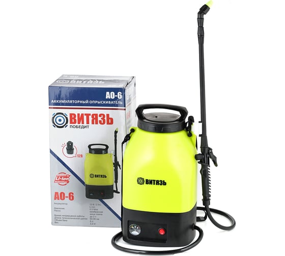 Изображение товара Аккумуляторный опрыскиватель Витязь АО-6 18036004