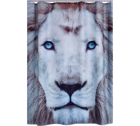 Изображение товара Штора для ванных комнат RIDDER Leo серый, 180x200 42163000