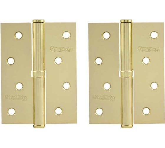 Изображение товара Петля НОРА-М 750-4" латун.покр. правая 2,5 мм №2 10586