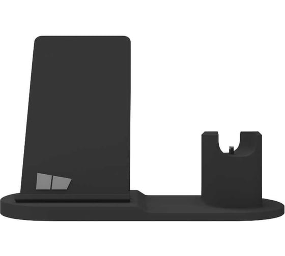 Изображение товара Беспроводное зарядное устройство More Choice Smart 10W 3в1 смартфон, часы, наушники с кабелем Type-C 1м CW24S Black