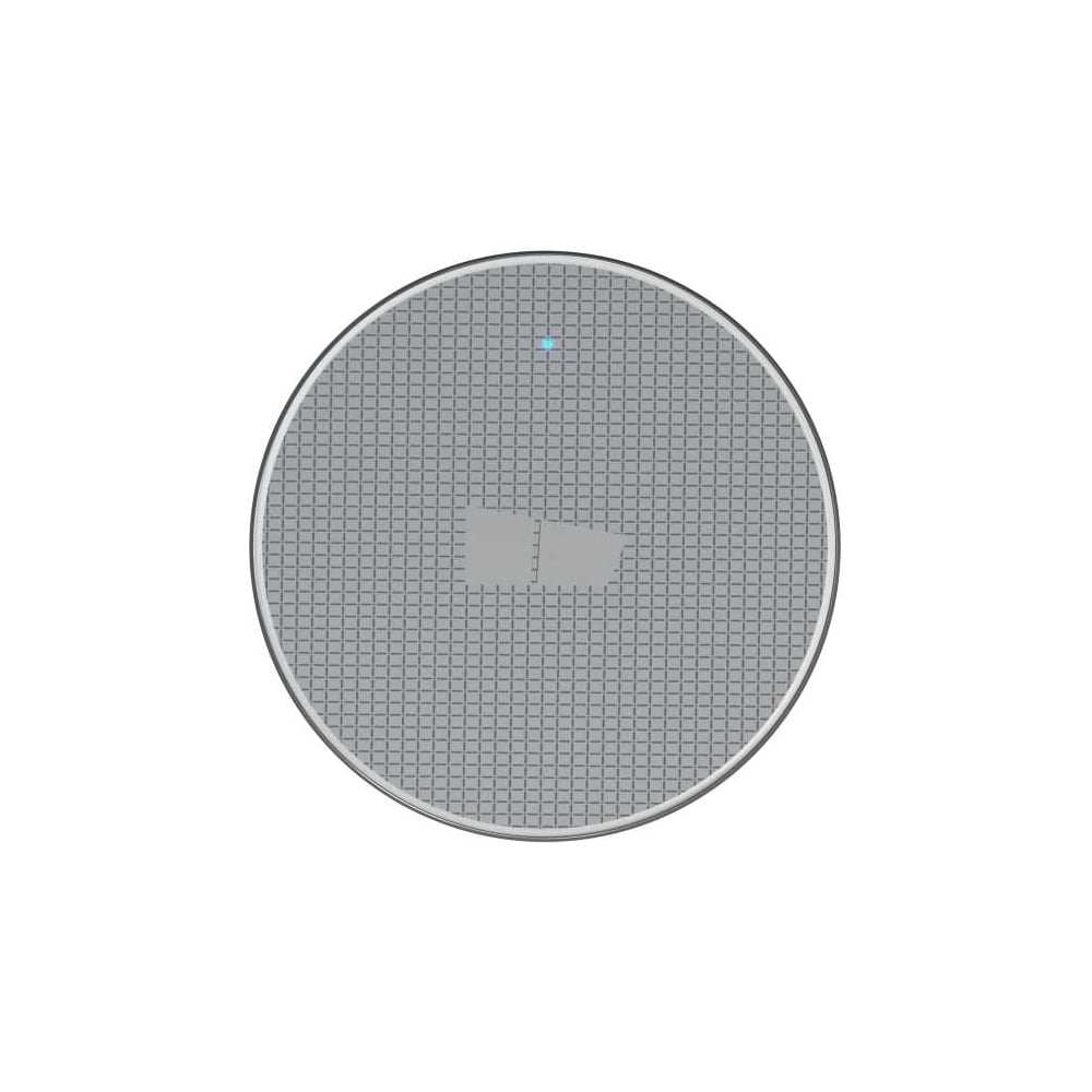 Изображение товара Беспроводное зарядное устройство More Choice 10W CW01 серебряное с micro USB кабелем