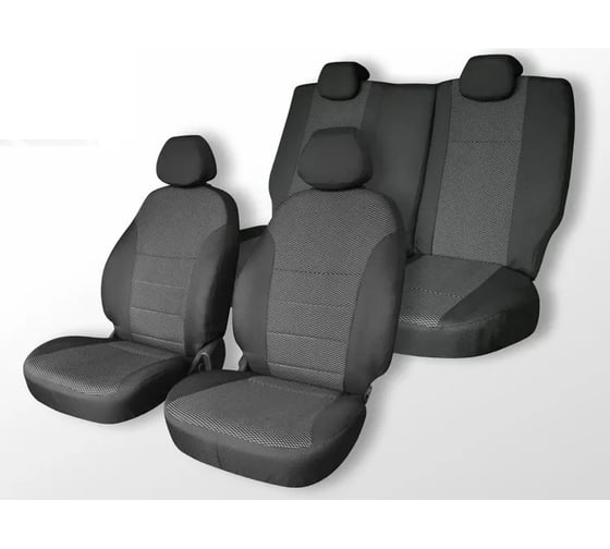 Изображение товара Чехлы на сиденья DEFLY Renault Duster, 2015-2021, передний ряд, жаккард Rn8-2-2