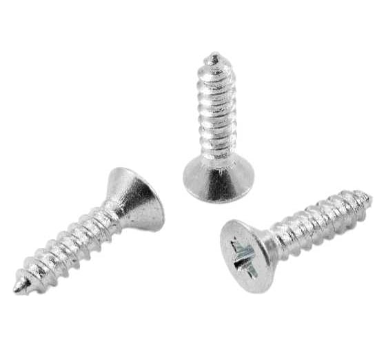 Изображение товара Саморез Квадра DIN 7982, 2.2x6.5 мм, цинк, кор. 2000 шт., потай, шлиц PH1, острый 822265072000